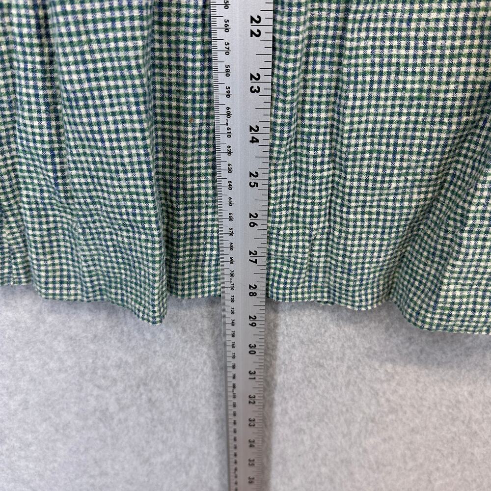 Vintage Fiorucci Dress Childrens Girl Size 6 Green Checkered Button Front A-Line - Picture 13 of 15